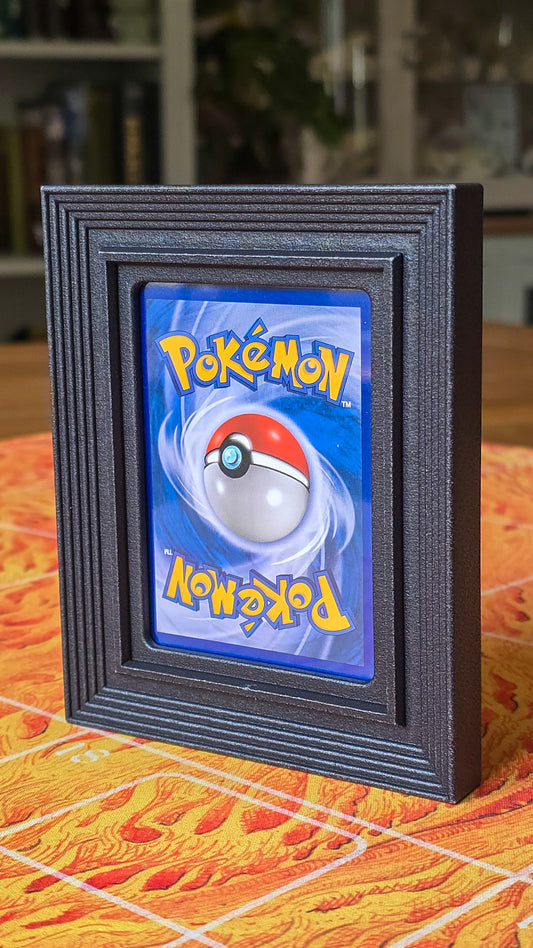 Descending Trading Card Display Frame for 35pt Top Loaders | PA12 Nylon 3D Printed Card Display