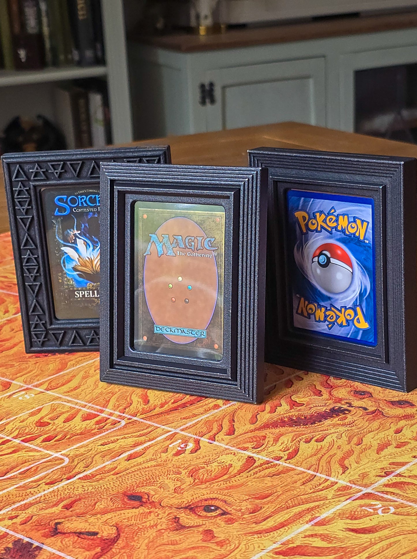 Ascending Trading Card Display Frame for 35pt Top Loaders | PA12 Nylon 3D Printed Card Display